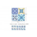 Csempe matrica - Mediterranean Skye Classic Blue Mosaic - 12 drb - 20x20 cm